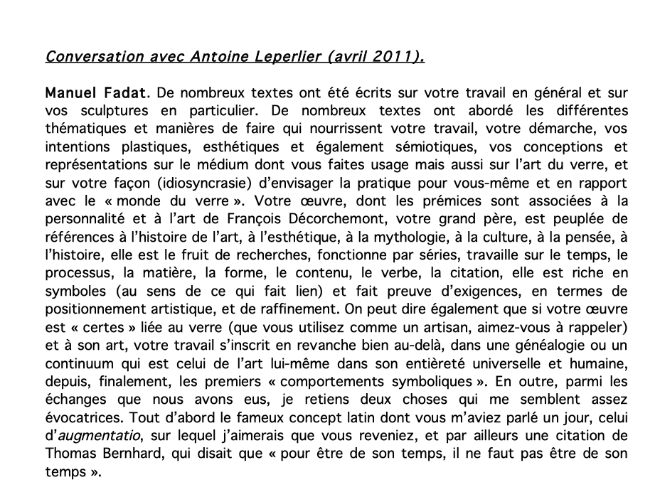 Entretien avec Manuel Fadat.