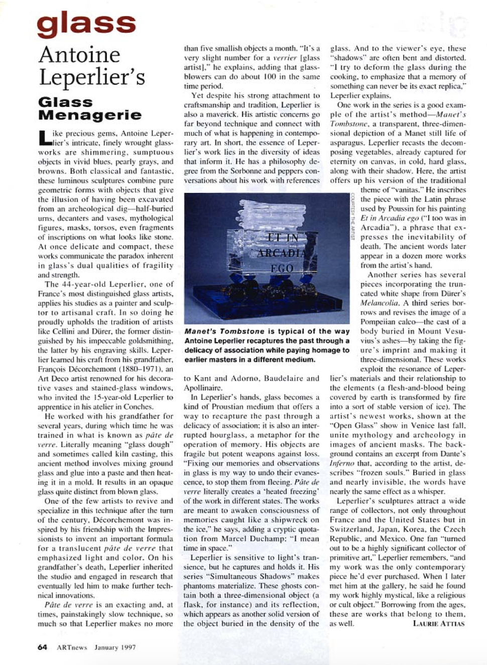 Antoine Leperlier's Glass Menagerie.