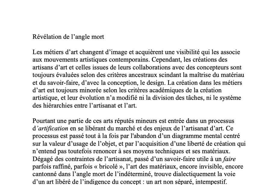 Révélation de l'angle mort.